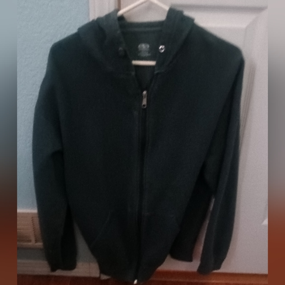 Greyish Black zip up jacket XL